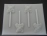 647 Teddy Bear with Bow Tie Chocolate or Hard Candy Lollipop Mold